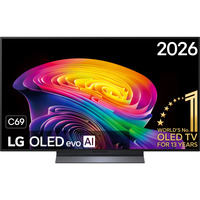 LG OLED evo AI C6 48" Ultra HD OLED-tv Zwart, 4x HDMI, 2x USB, Optisch, Bluetooth, LAN, WLAN, CI+, HDR10, Dolby Vision