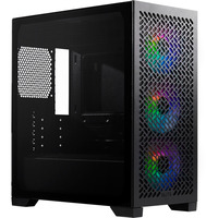Cooler Master  mini tower behuizing Zwart | 1x USB-A | 1x USB-C | RGB | Window