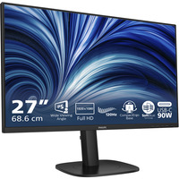 Philips 24B2U3301 23.8" monitor Zwart, HDMI, DisplayPort, 4x USB-A, USB-C, RJ-45