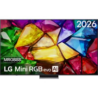 LG Mini RGB evo AI MRGB88 (86MRGB88B9B) 86" Ultra HD Led-tv Zwart, 3x HDMI, USB, Optisch, Bluetooth, LAN, WLAN, CI+, HDR10, Dolby Vision