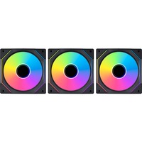 Lian Li UNI FAN SL-INFINITY 120 RGB case fans Zwart, 3 stuks, 120 x 122 x 25 mm, PWM, Incl. controller