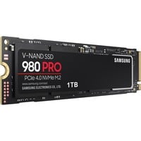 SAMSUNG 980 PRO 1 TB SSD MZ-V8P1T0BW, PCIe Gen 4.0 x4, NVMe 1.3