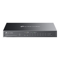TP-Link Omada ES210GMP 10-Poort Gigabit Easy Managed Switch Zwart, 8x PoE+, 1x Gigabit SFP