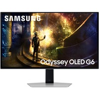 Samsung Odyssey OLED G6 G61SD 27" gaming monitor Zilver, 2x HDMI, 1x DisplayPort, USB-A, USB-B, 240 Hz