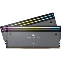 Corsair Dominator Titanium RGB 64 GB DDR5-6000 (2x 32 GB) werkgeheugen Grijs, CMP64GX5M2B6000Z30, XMP, EXPO