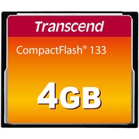 Transcend CompactFlash Card 4 GB geheugenkaart Zwart