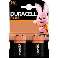 Duracell Plus Alkaline 9V batterij 2 stuks
