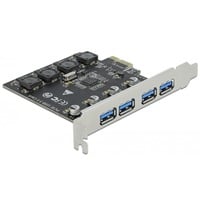 DeLOCK PCIe x1 naar 4x externe USB-A 3.2 Gen 1 usb-controller 