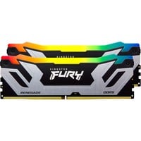 Kingston FURY 48 GB DDR5-8400 (2x 24 GB) Dual-Kit werkgeheugen Zilver/zwart, KF584CU40RSAK2-48, Renegade Silver RGB, XMP 3.0