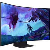 Samsung Odyssey Ark G9 G97NC 55" 4K UHD curved gaming monitor Zwart, 3x HDMI, DisplayPort, 2x USB-A, 2x USB-C, Wi-Fi 5, BT, RJ-45, 165 Hz