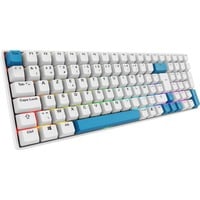 Sharkoon SKILLER SGK50 S2 PBT RGB mechanisch gaming toetsenbord Wit, BE lay-out (AZERTY), Gateron G Pro 3.0 Yellow, 96%, Hot-swappable