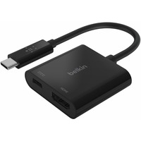 Belkin USB-C naar HDMI en oplaadadapter Zwart, 0,13 meter, 60 W