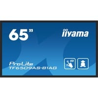 iiyama ProLite TF6539AS-B1AG 64.5" 4K Ultra HD Public Display Zwart, 2x HDMI, DisplayPort, 2x USB-A, USB-B, RJ-45