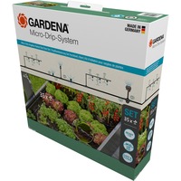 GARDENA Startset voor verhoogde bloembedden en moestuinen (35 planten) druppelaar Zwart/grijs