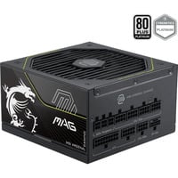 MSI MAG A1000PLS PCIE5 modulaire 1000 watt voeding  Zwart, 1x 12V-2x6, 4x PCIe, 1x 12V-2x6, 4x PCIe