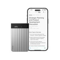 Plaud Note Pro dicteerapparaat Zilver, 64 GB, Bluetooth (BLE 5.4), Dual-band Wi-Fi (2.4GHz & 5GHz)