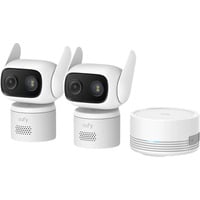 Eufy Wired Cam C31 + HomeBase Mini beveiligingscamera Wit, 2 stuks