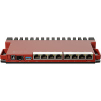 MikroTik L009UIGS-RM router Donkerrood, Qualcomm IPQ-5018 CPU, PoE, SFP