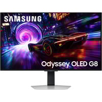 SAMSUNG Odyssey OLED G8 G81SF 32" 4K UHD gaming monitor Zilver, 240 Hz, HDMI, DisplayPort, USB, AMD Free-Sync