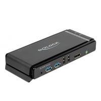 DeLOCK DisplayPort 1.4 8K kvm-switch Grijs/zwart