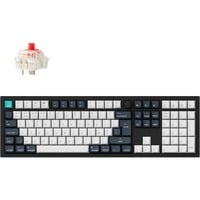 Keychron Q6 Max-M1Z QMK, toetsenbord Zwart, BE Lay-out, Gateron Jupiter Red, RGB leds, Hot-swappable, Bluetooth, 2.4GHz