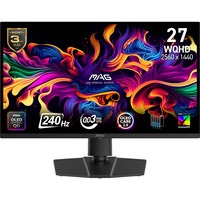 MSI MAG 271QP QD-OLED X24 26.5" gaming monitor Zwart, 2x HDMI, DisplayPort, 240 Hz