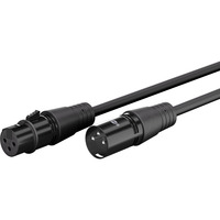 goobay XLR-aansluitkabel Zwart, 1 meter