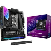 ASRock B860M Lightning WiFi socket 1851 moederbord Zwart, RAID, 2.5 Gb-LAN, WLAN, BT, Sound, µATX