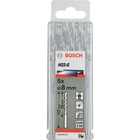 Bosch HSS-G metaalboor, Ø 8 mm boren 5 stuks, 117 mm