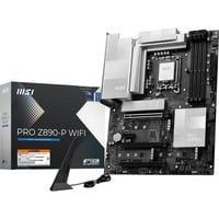 MSI PRO Z890-P WIFI socket 1851 moederbord Zwart/zilver, RAID, 5Gb-LAN, WLAN, BT, Sound, ATX