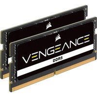 Corsair Vengeance 64 GB DDR5-5600 (2x 32 GB) laptopgeheugen Zwart, CMSX64GX5M2A5600C48, SO-DIMM