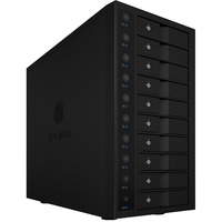ICY BOX IB-3810-C31 externe behuizing Zwart