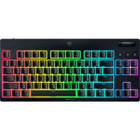 Razer BlackWidow V4 Low-Profile RGB mechanisch gaming toetsenbord Zwart, FR lay-out (AZERTY), Razer Low-Profile Orange, 80% (TKL)	