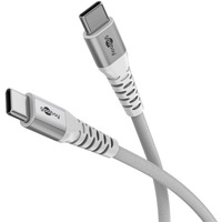 goobay Supersoft USB-C kabel Wit, 3 meter