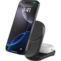 Belkin UltraCharge 2-in-1 uitklapbare magnetische lader met Qi2 - 25 W Zwart