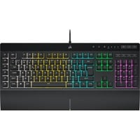 Corsair K55 RGB PRO gaming toetsenbord Zwart, BE lay-out (AZERTY), Membraan, 100%