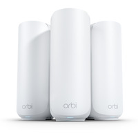 Netgear Orbi 370 WiFi Mesh Systeem, Dual-Band WiFi 7-Mesh Systeem, 3 stuks mesh router Wit, 1x Orbi WiFi 7-router (RBE371), 2x Orbi WiFi 7-satellieten (RBE370)