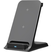 goobay 3-in-1 Wireless Charger, Qi-compatible Zwart