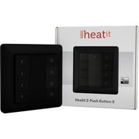 heat it Z-Push Button 8 schakelaar Zwart