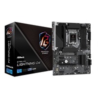 ASRock Z790 PG LIGHTNING/D4 socket 1700 moederbord Zwart/grijs, RAID, 2,5Gb-LAN, Sound, ATX