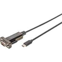 Digitus Serieel > USB-C kabel Zwart, 1 meter