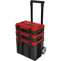 Einhell E-Case Tower gereedschapswagen Zwart/rood, 1x E-Case L, 2x E-Case S