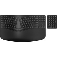HP 960 ergonomisch draadloos toetsenbord Zwart/zwart, BE Lay-out, Scissor switches, Inclusief numpad