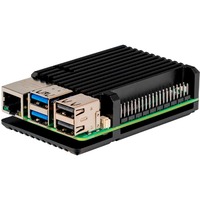 Joy-IT Aluminium behuizing voor Raspberry Pi 5 Zwart