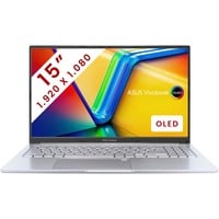 ASUS Vivobook 15 OLED (M1505YA-L1206W) 15.6"  laptop Zilver | Ryzen 7 7730U | Radeon Graphics | 16 GB | 512 GB SSD