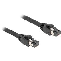 DeLOCK Cat.8.1 netwerkkabel Zwart, 1 meter, S/FTP, RJ-45