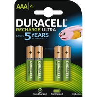 Duracell Recharge Ultra AAA-batterijen, 4 stuks oplaadbare batterij 