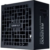 Lian Li Rotational Shift 1200G + Hub modulaire 1200 watt voeding  Zwart, 1x 12V-2x6, 4x PCIe, 4x USB-header hub