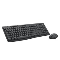 Logitech MK295 Silent Wireless Keyboard and Mouse Combo, desktopset Zwart, US-International