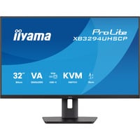 iiyama ProLite XB3294UHSCP-B1 31.5" 4K UHD gaming monitor Zwart, HDMI, DisplayPort, USB-C, Audio